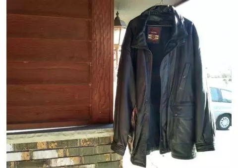 Leather Coat.