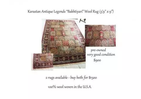 Karastan "Bakhtiyari" 100% Wool Persian Rug