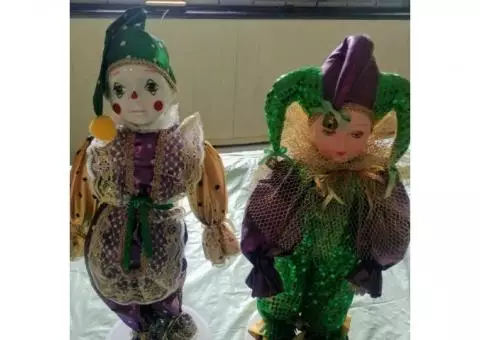 Mardi Gras vintage dolls