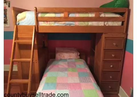 Bunk beds and dresser
