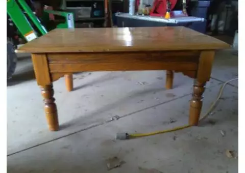 Old Wooden Coffee Table