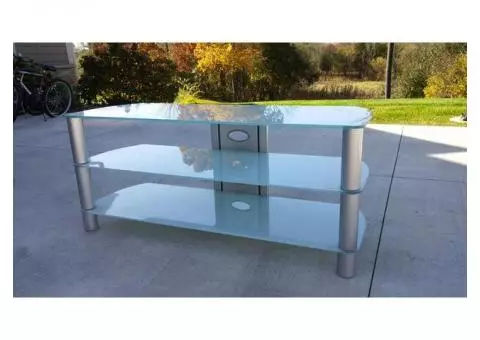Metal and Glass TV Stand